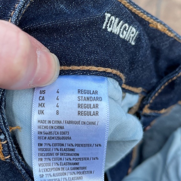 American Eagle Tomgirl Button Fly Denim - Picture 3 of 5